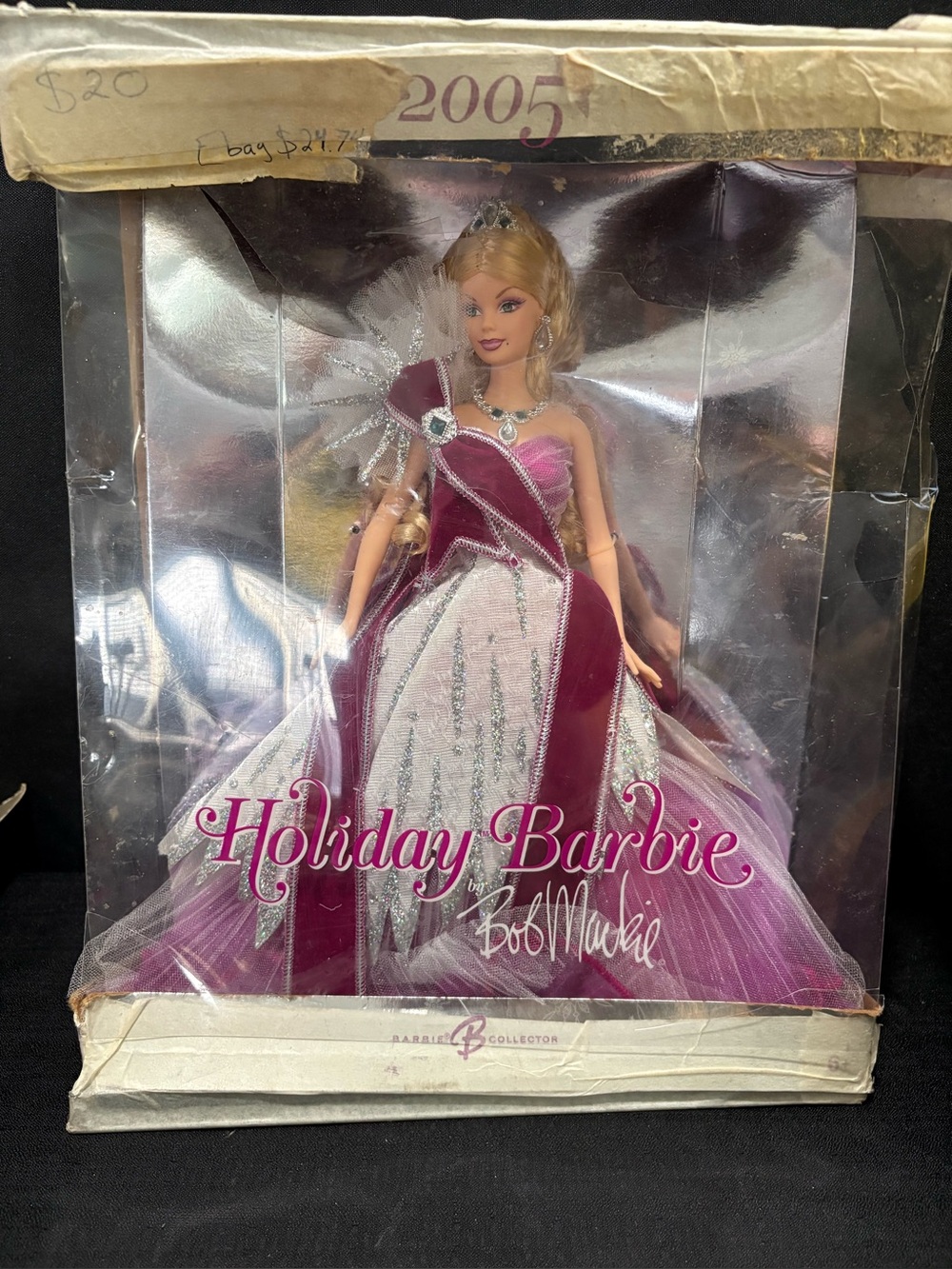 2005 Holiday Barbie Doll – Designed by Bob Mackie – Mattel G8058 –BOX DESTROYED